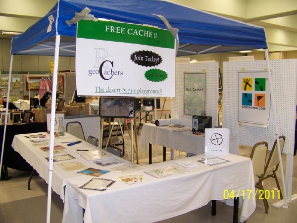 Ridgecrest Geocachers Booth